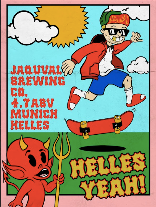 Helles Yeah - Jaquval Beer Poster