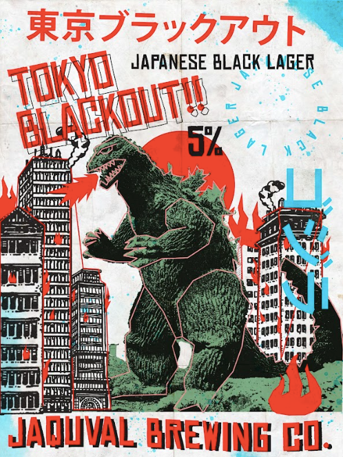 Tokyo Blackout - Jaquval Beer Poster