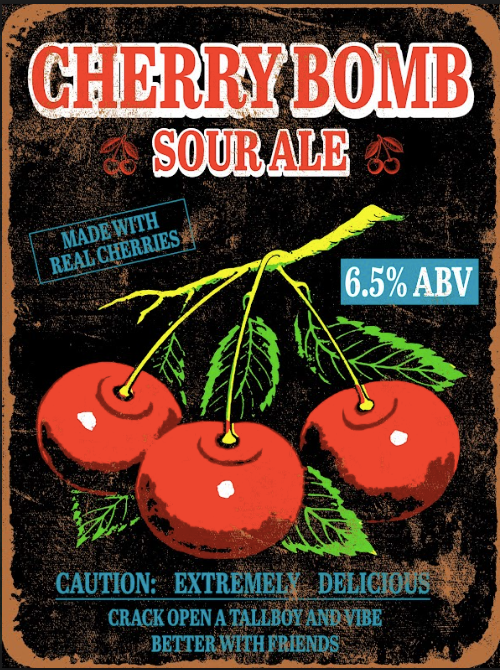 Cherry Bomb - Jaquval Beer Poster