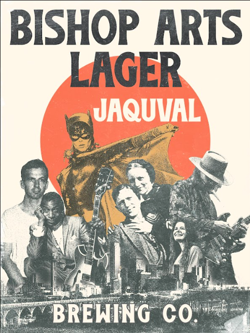 Bishop Arts Lager - Jaquval Beer Poster